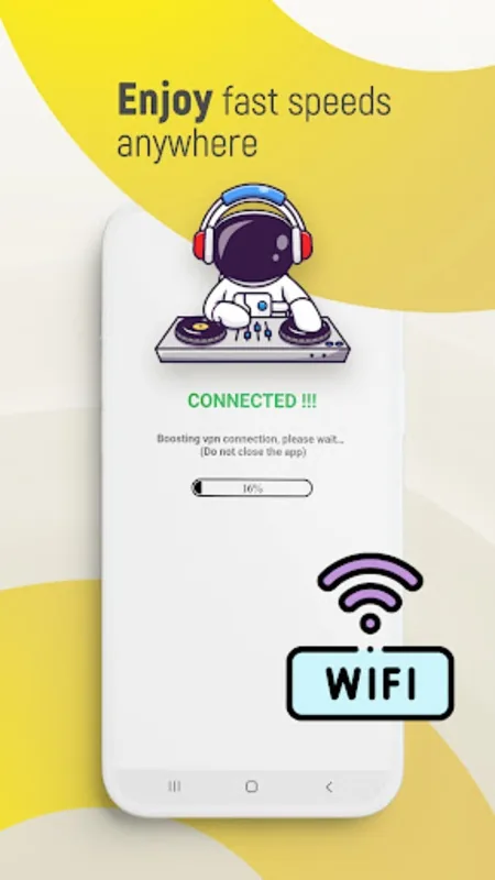 Tate VPN MOD APK server selection screen