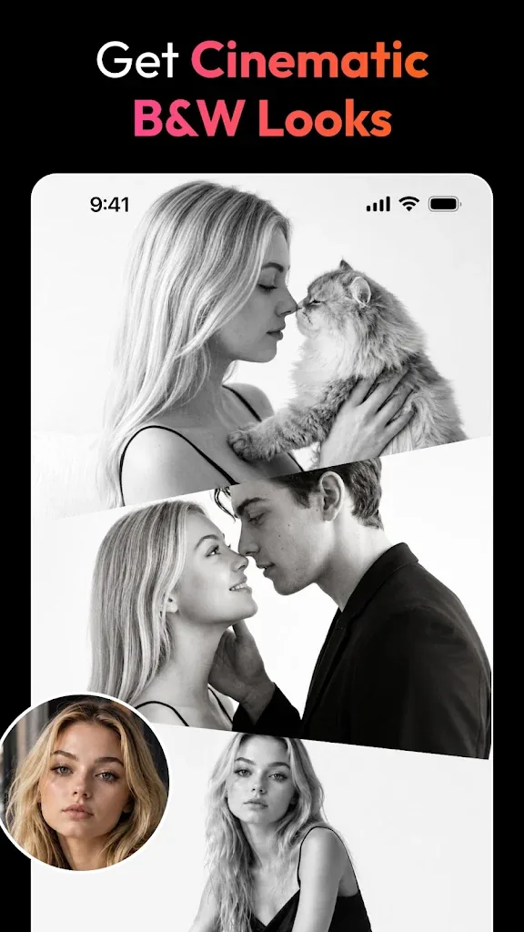 PicMa MOD APK AI photo enhancer interface showing one-tap enhancement